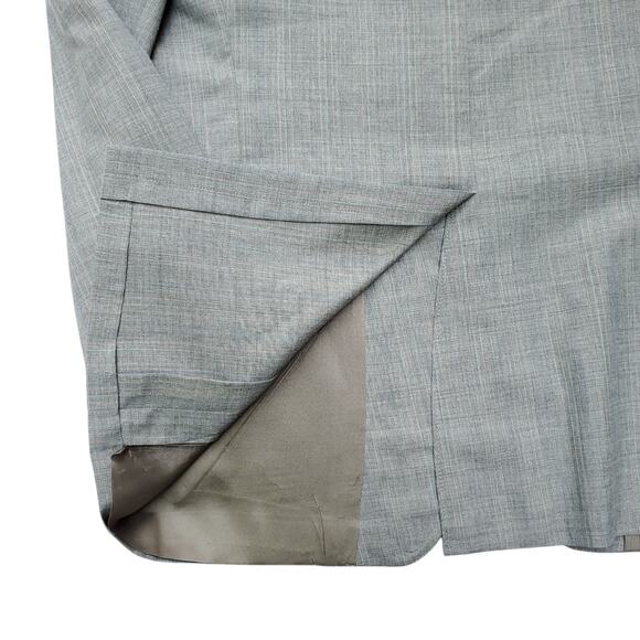 Vintage Adams Row Blazer Jacket Sport Coat Tan Career Office 46x31 - Picture 8 of 13